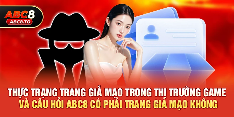 Thực trạng trang giả mạo trong thị trường game và câu hỏi abc8 có phải trang giả mạo nhiều không